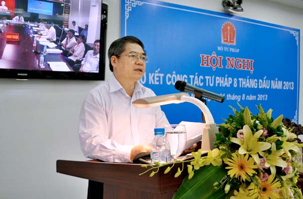 Hội nghị sơ kết công tác Tư pháp 8 tháng đầu năm 2013 (ảnh 13)