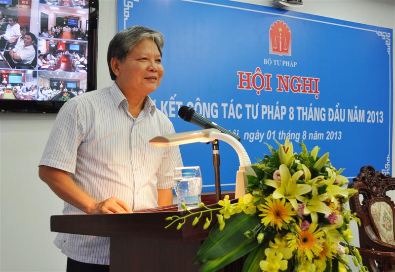 Hội nghị sơ kết công tác Tư pháp 8 tháng đầu năm 2013 (ảnh 15)