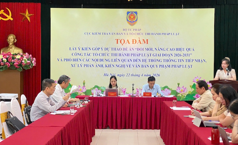 Ảnh đại diện Góp ý dự thảo đề án nâng cao hiệu quả công tác tổ chức thi hành Jun88 Sảnh Bài Live Trực Tuyến giai đoạn 2026-2031
