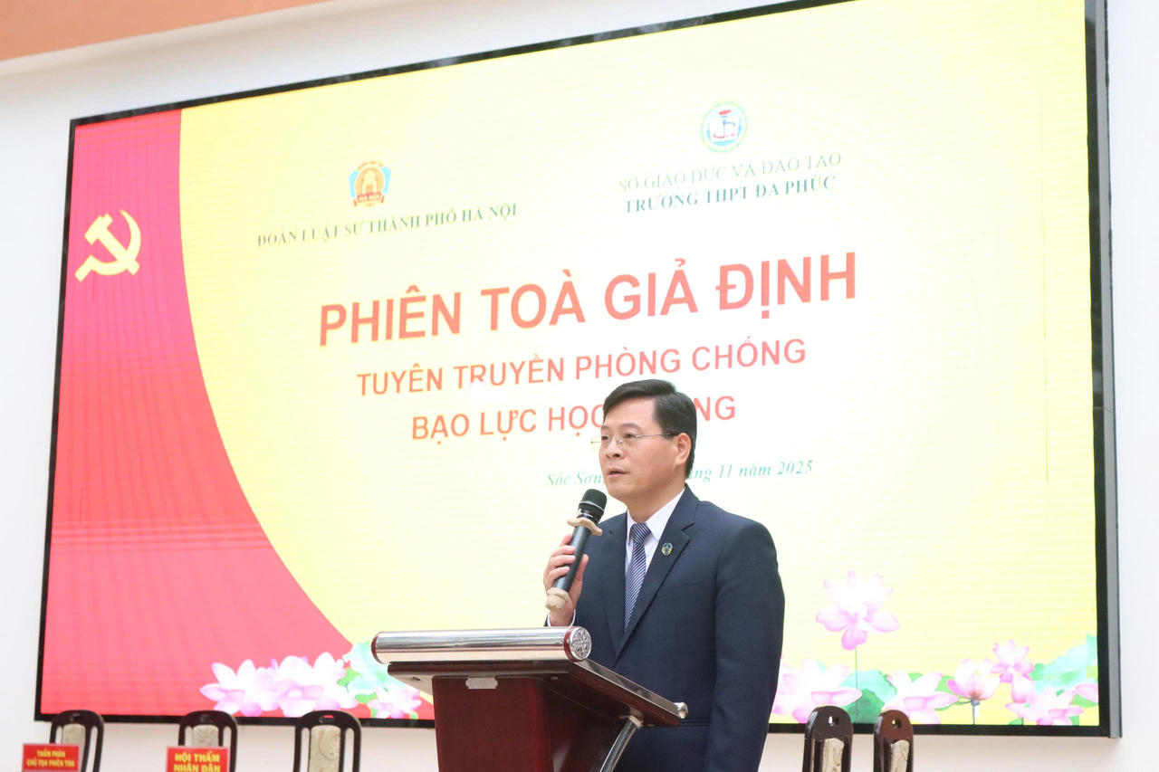 Luật sư Nguyễn Văn Hà phát biểu