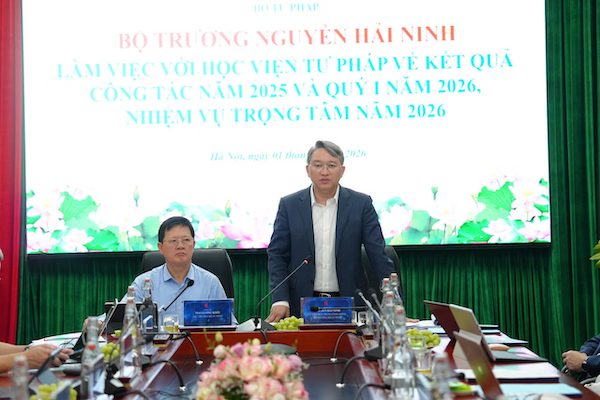 Ảnh đại diện bộ trưởng nguyễn hải ninh: xây dựng học viện tư pháp thích ứng yêu cầu của kỷ nguyên mới