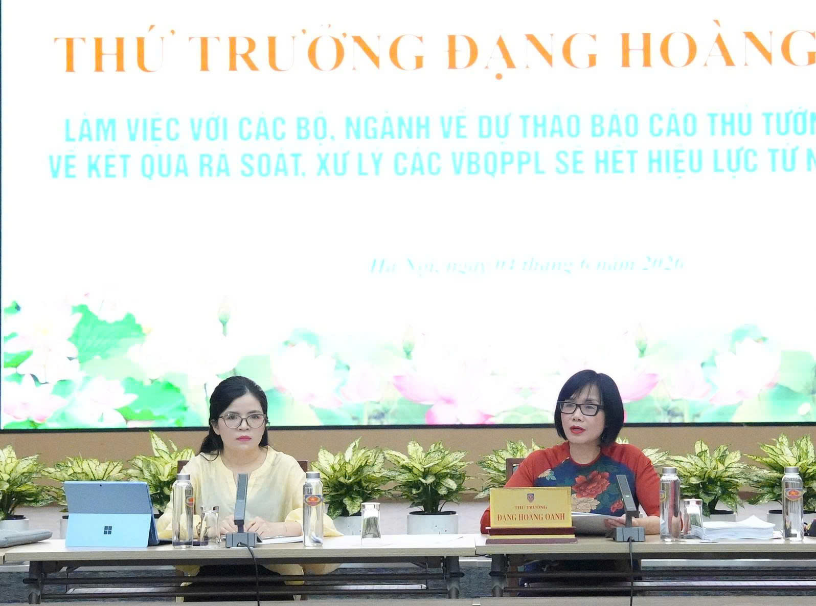 Ảnh đại diện bài viết: thứ trưởng đặng hoàng oanh phát biểu tại buổi làm việc. (ảnh trong bài: h.mây)