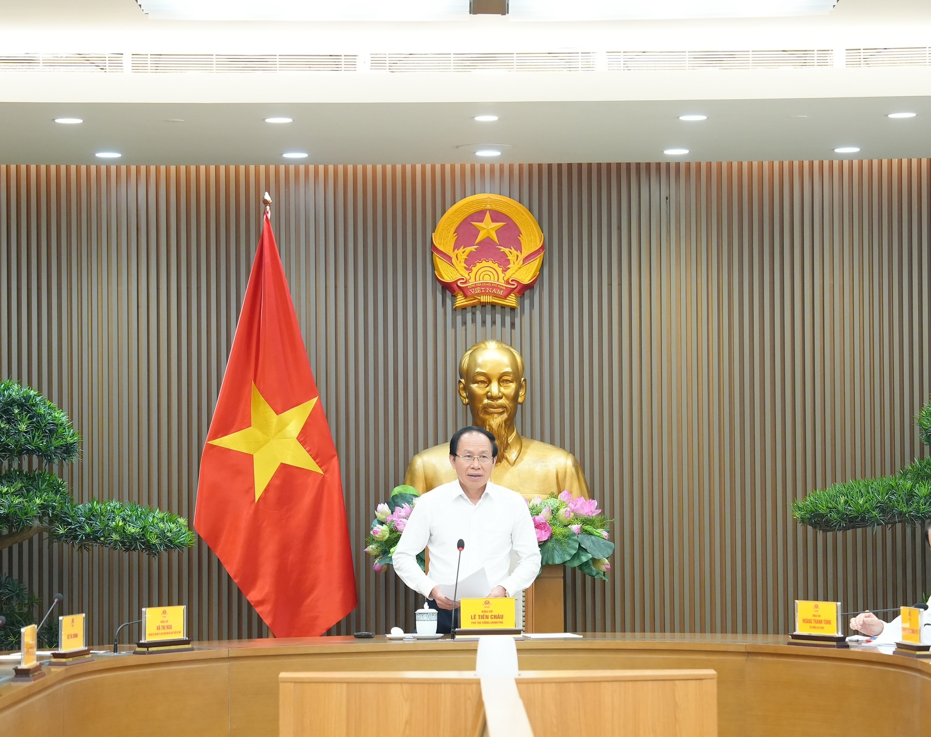 Bản sao Phó Thủ tướng Lê Tiến Châu kết luận cuộc họp - Ảnh HThư.JPG