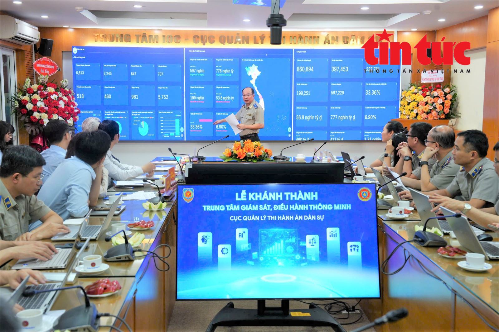 Ảnh Chuẩn bị ra mắt Trung tâm Giám sát, điều hành thông minh IOC - Cục Quản lý Thi hành án dân sự