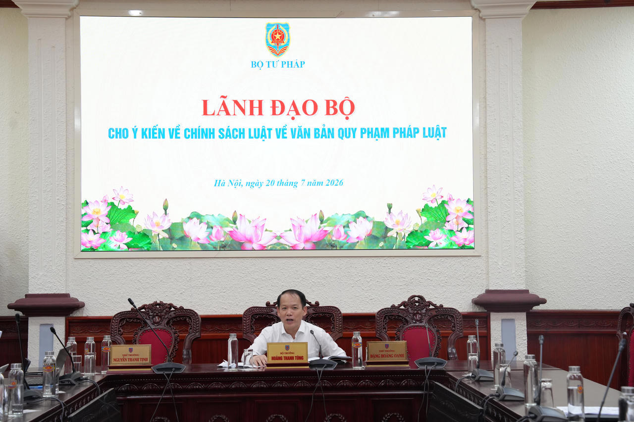Ảnh đại diện bài viết: bộ trưởng hoàng thanh tùng chủ trì cuộc họp. (ảnh trong bài: h.thư)