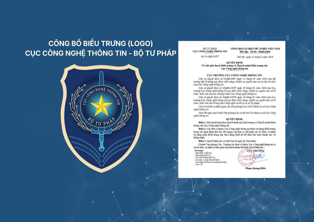 Ảnh Cục Công nghệ thông tin - 8Jun88 giải trí miễn phí chính thức công bố biểu trưng (LOGO) và hệ thống nhận diện