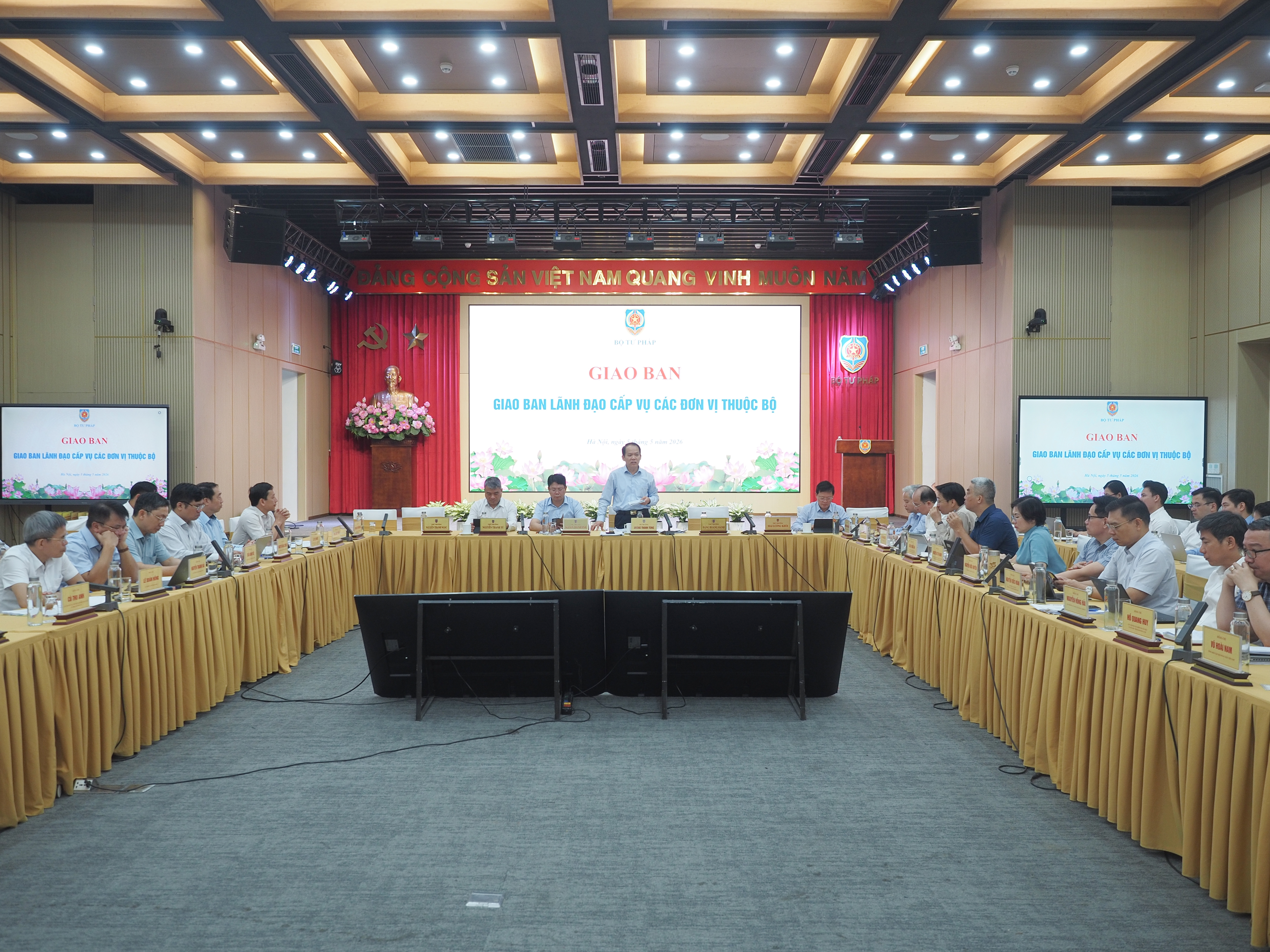 Ảnh đại diện Giao ban lãnh đạo cấp Vụ các đơn vị thuộc Bộ tháng 5/2026